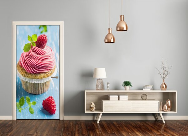 Fototapeta na dvere samolepiace malinová bábovka 85x205 cm