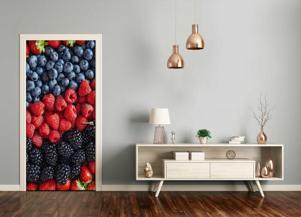 Fototapeta na dvere samolepiace lesné ovocie 95x205 cm