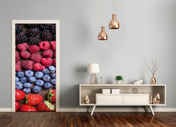 Fototapeta na dvere samolepiace lesné ovocie 75x205 cm