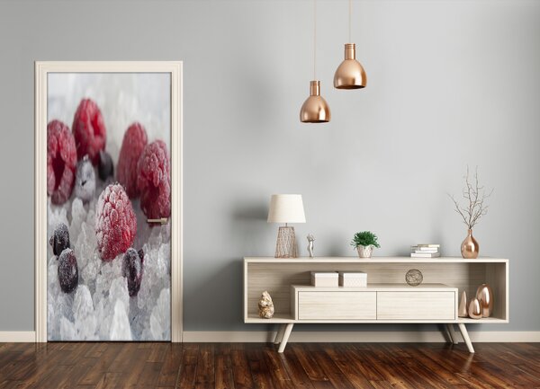 Fototapeta na dvere samolepiace mrazené ovocie 75x205 cm