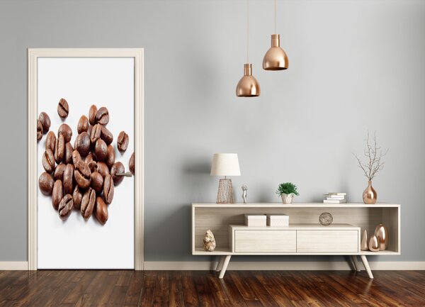 Fototapeta na dvere samolepiace zrnká kávy 85x205 cm