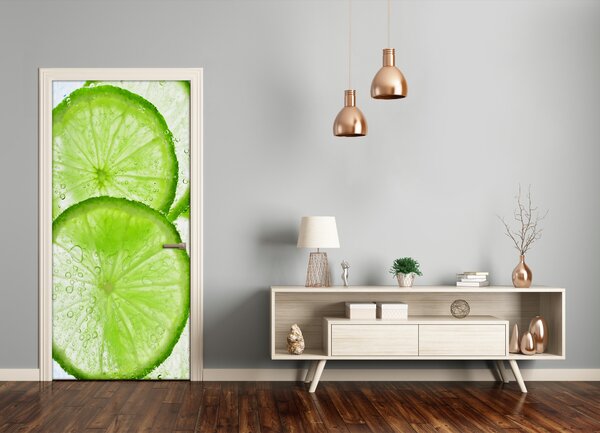 Fototapeta na dvere samolepiace limetka pod vodou 85x205 cm