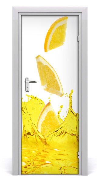 Fototapeta na dvere samolepiace citrónová šťava 85x205 cm