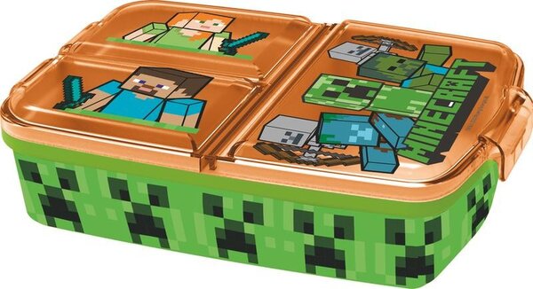 Plastový desiatový box MINECRAFT 19,5x16,5x6,7cm