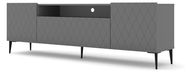 TV stolík/skrinka Dintanna 193 (grafit + grafit matný). Vlastná spoľahlivá doprava až k Vám domov. 1067334