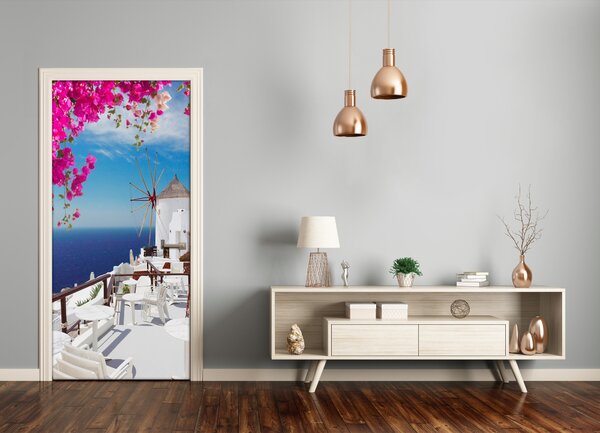 Fototapeta samolepiace na dvere Santorini Grécko 85x205 cm