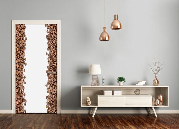 Fototapeta na dvere samolepiace zrnká kávy 85x205 cm