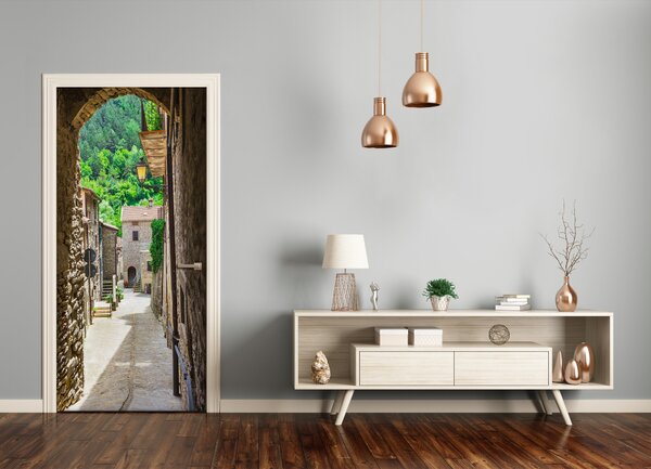 Fototapeta samolepiace na dvere pekná ulička 85x205 cm