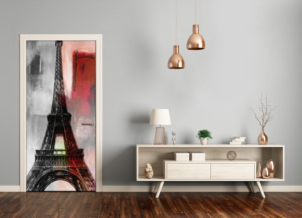 Fototapeta samolepiace na dvere Eiffelova veža 85x205 cm