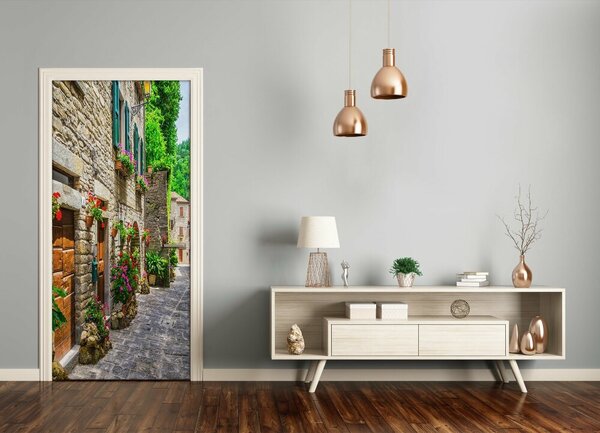 Fototapeta samolepiace na dvere pekná ulička 75x205 cm