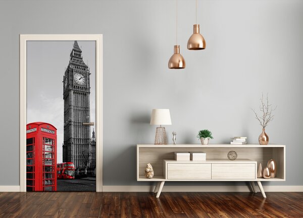 Fototapeta samolepiace na dvere Elizabeth Tower Londýn 85x205 cm