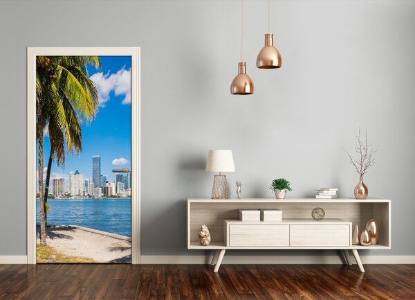 Fototapeta samolepiace na dvere miami 85x205 cm