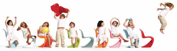 Vitra Stolička Panton Junior, white