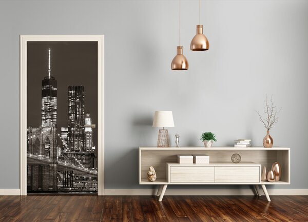 Fototapeta samolepiace dvere Manhattan New York 95x205 cm