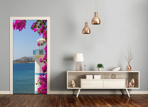 Fototapeta samolepiace na dvere morský maják 95x205 cm