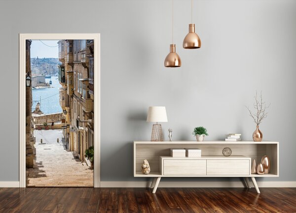 Fototapeta samolepiace dvere Malta uličky 85x205 cm