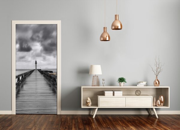 Fototapeta samolepiace na dvere morský maják 85x205 cm