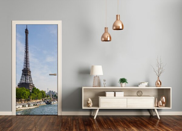 Fototapeta samolepiace na dvere Eiffelova veža 95x205 cm
