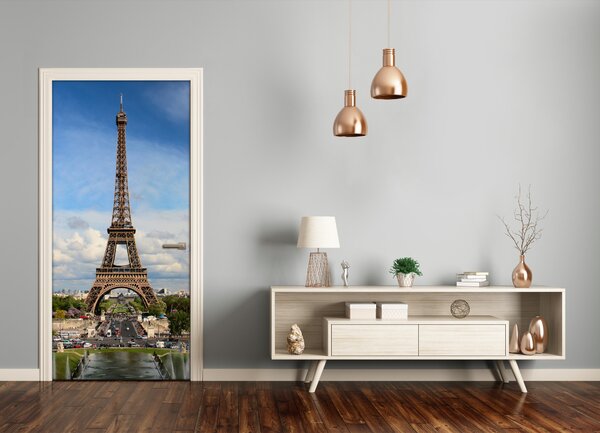 Fototapeta samolepiace na dvere Eiffelova veža 75x205 cm