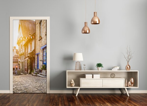 Fototapeta samolepiace na dvere pekná ulička 85x205 cm