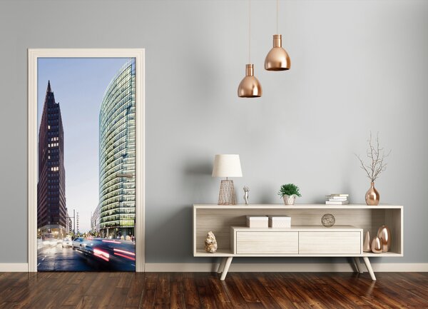 Fototapeta samolepiace na dvere mrakodrap 85x205 cm