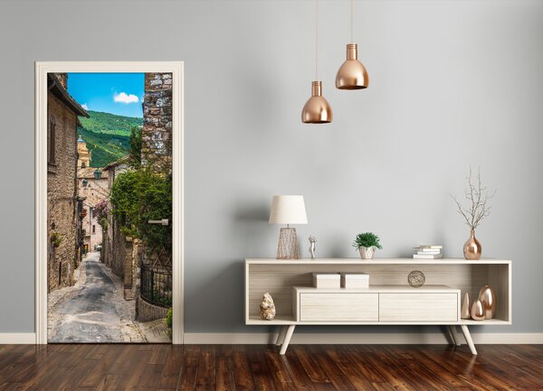 Fototapeta samolepiace na dvere pekná ulička 85x205 cm