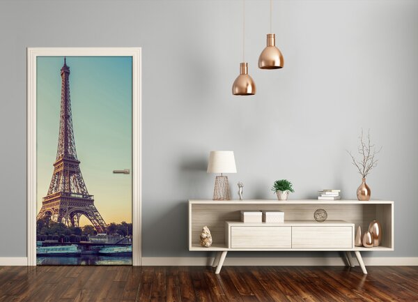 Fototapeta samolepiace na dvere Eiffelova veža 85x205 cm