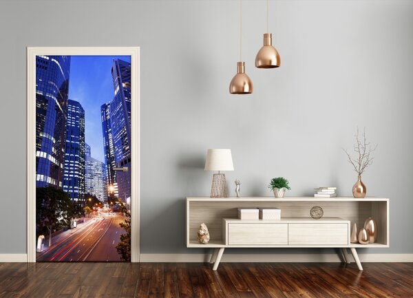 Fototapeta samolepiace na dvere mrakodrap 85x205 cm