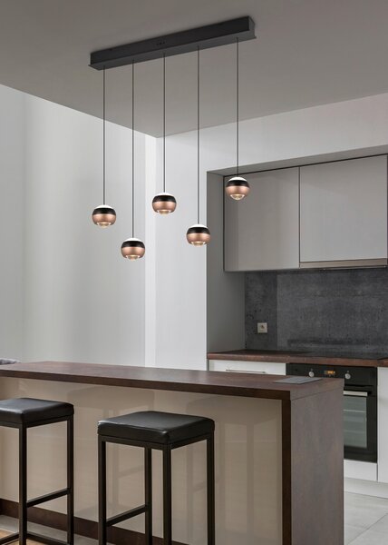 ZÁVESNÉ LED SVIETIDLO, 100/10,5/200 cm Trio Leuchten - Interiérové svietidlá