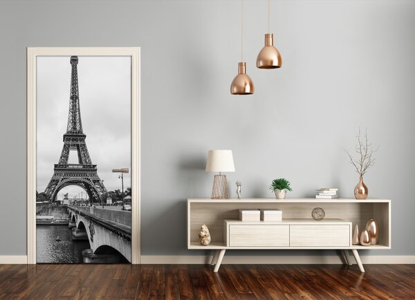 Fototapeta samolepiace na dvere Eiffelova veža 85x205 cm