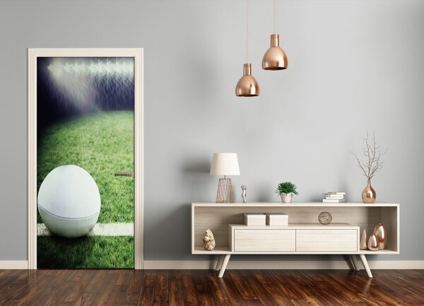 Fototapeta samolepiace na dvere loptu na rugby 85x205 cm