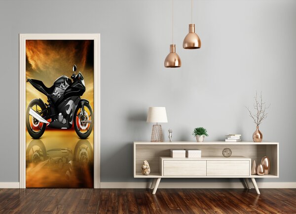 Fototapeta samolepiace na dvere motorka šport 75x205 cm