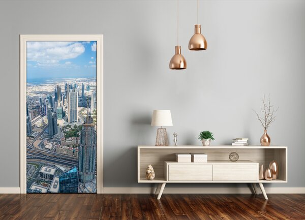 Fototapeta samolepiace na dvere mrakodrap 75x205 cm