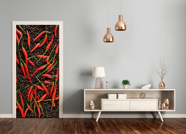 Fototapeta na dvere samolepiace chilli 85x205 cm