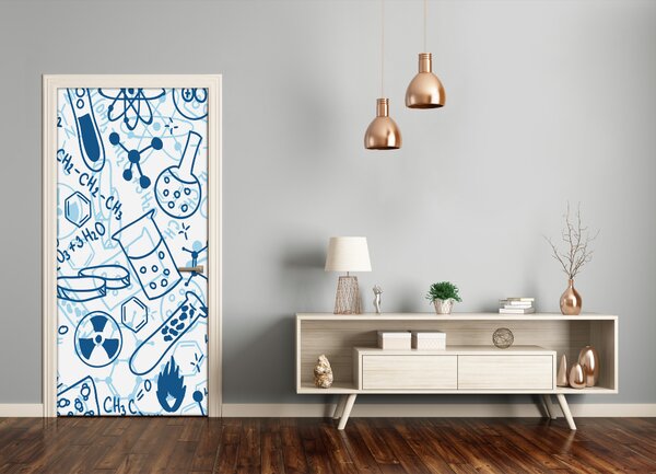 Fototapeta samolepiace na dvere chémia pozadia 75x205 cm