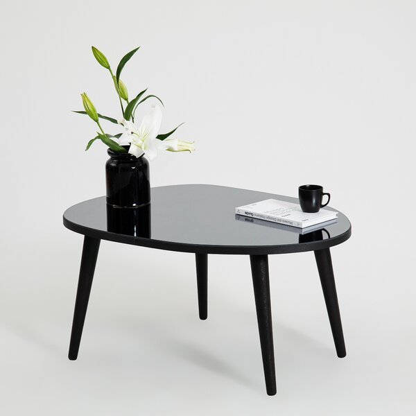 Kalune Design Konferenčný stolík Gusto čierna/dymové sklo