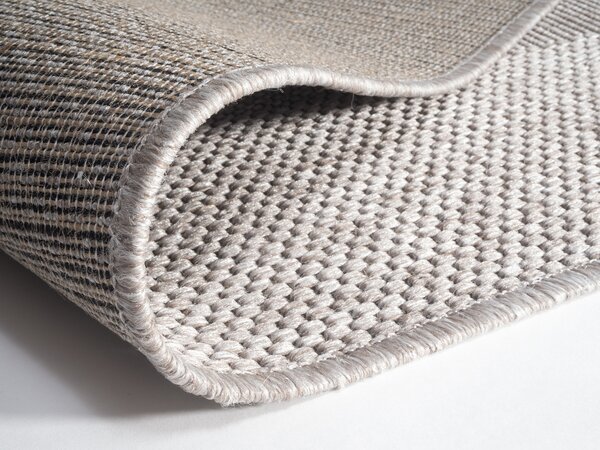 Devos Caby (DC Carpets) , Kusový koberec FLOORLUX Silver / Black 20079 Spoltex – na von aj na doma, 240x330, béžová, chodba / predsieň