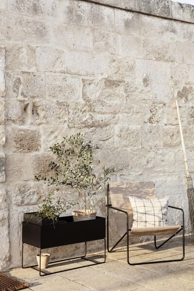 Ferm Living Truhlík na rastliny Plant Box Large, Black