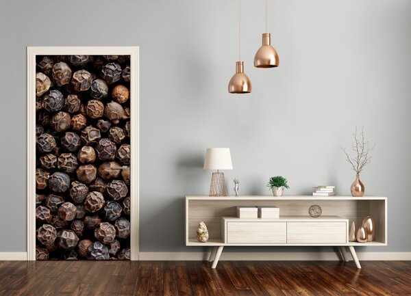 Fototapeta na dvere samolepiace zrnká čierneho korenia 75x205 cm