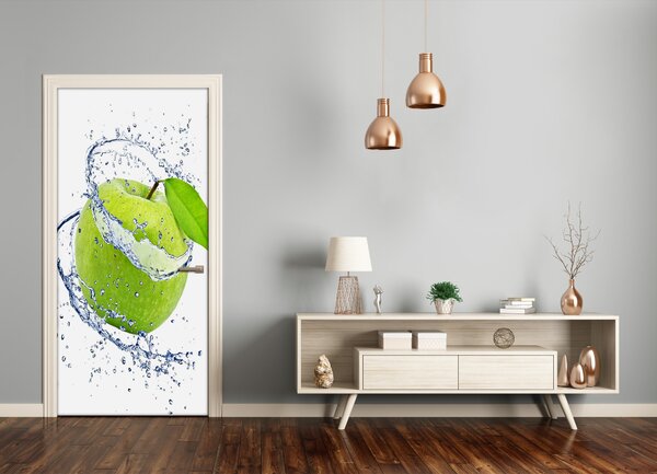 Fototapeta na dvere samolepiace zelená jablká 85x205 cm