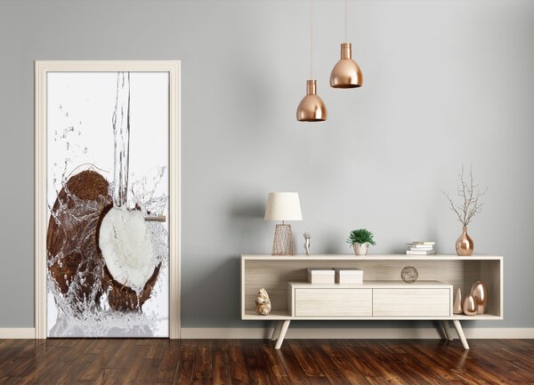 Fototapeta na dvere do domu samolepiace kokos 95x205 cm