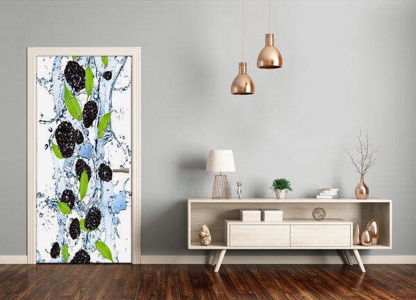 Fototapeta na dvere samolepiace ostružina a voda 95x205 cm