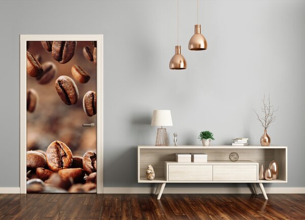 Fototapeta na dvere samolepiace zrnká kávy 75x205 cm