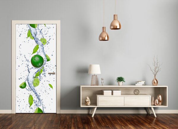 Fototapeta na dvere do domu samolepiace limetka 75x205 cm