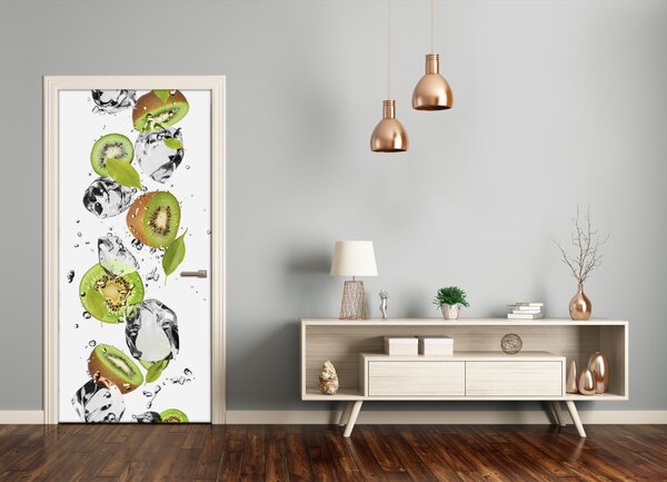 Fototapeta na dvere samolepiace kiwi a voda 75x205 cm