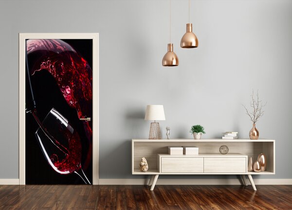 Fototapeta na dvere samolepiace červené víno 85x205 cm