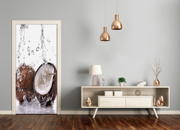 Fototapeta na dvere do domu samolepiace kokos 85x205 cm