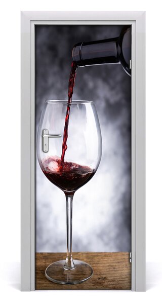 Fototapeta na dvere samolepiace červené víno 75x205 cm