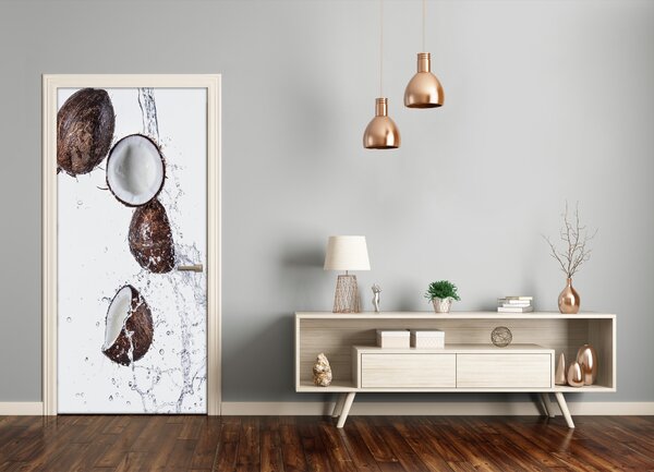 Fototapeta na dvere do domu samolepiace kokos 95x205 cm
