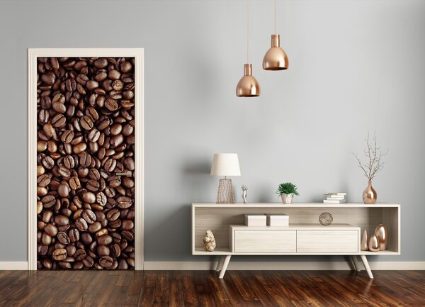 Fototapeta na dvere samolepiace zrnká kávy 85x205 cm